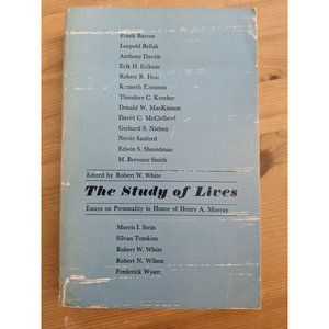 Study of Lives: Essays Personality Henry Murray 1971 6th Printing 1st Edition PB